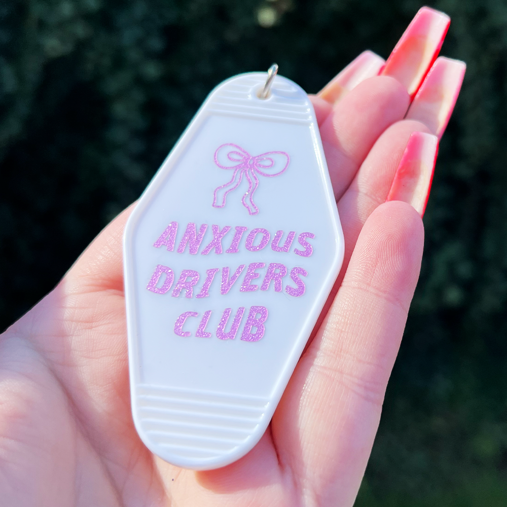 Anxious Drivers Club Motel Keychain
