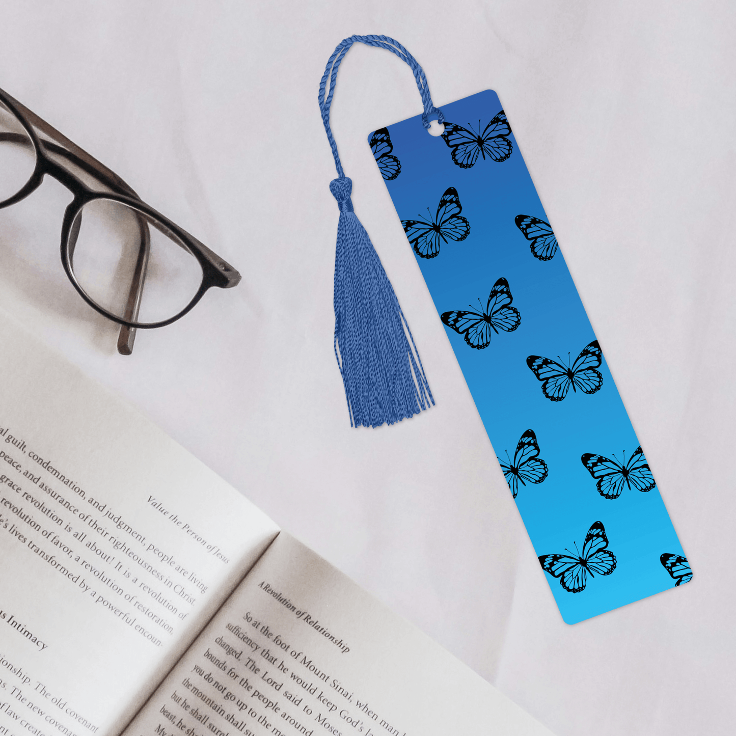Blue Butterfly Bookmark