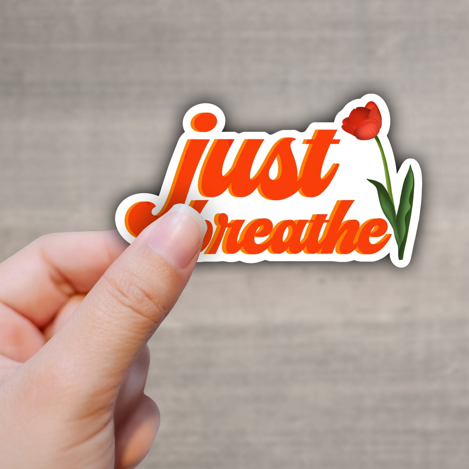 Just Breathe Sticker