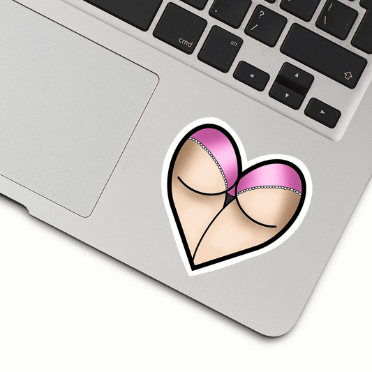 Pink Satin Cheeky Sticker