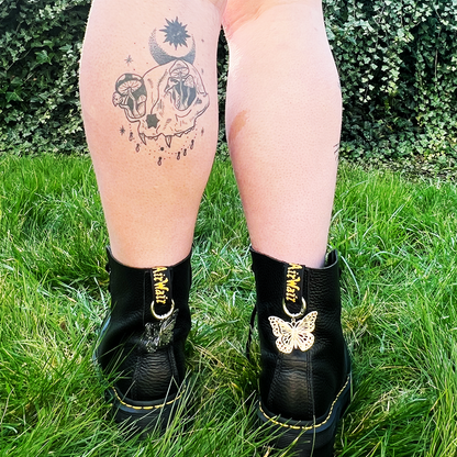 3D Butterfly Boot Charms