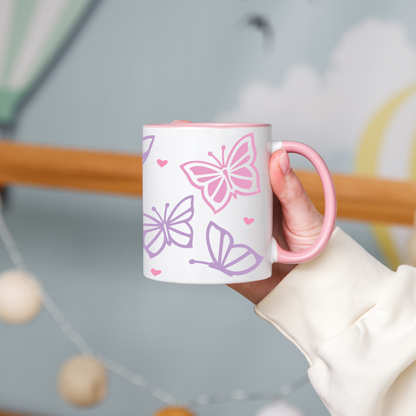 Pink Butterfly Mug