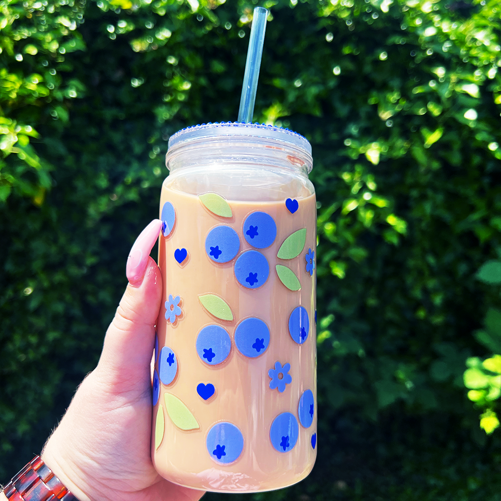 Blueberry Pancake Snowglobe Can Glass
