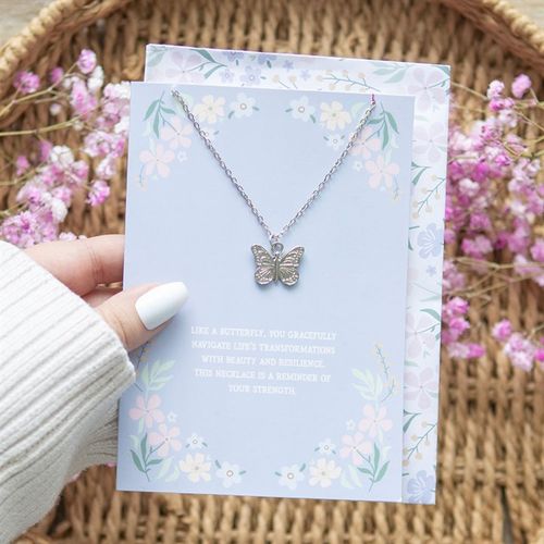 Butterfly Necklace Greetings Card