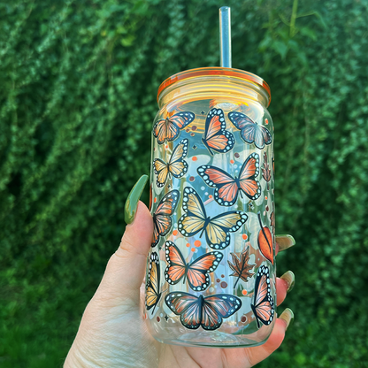 Butterfly Can Glass