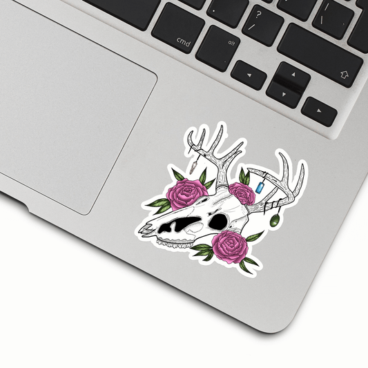 Deer Skull Sticker