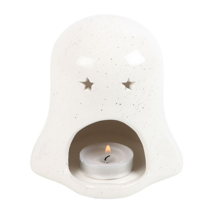 Ghost with Pumpkin Tealight Holder