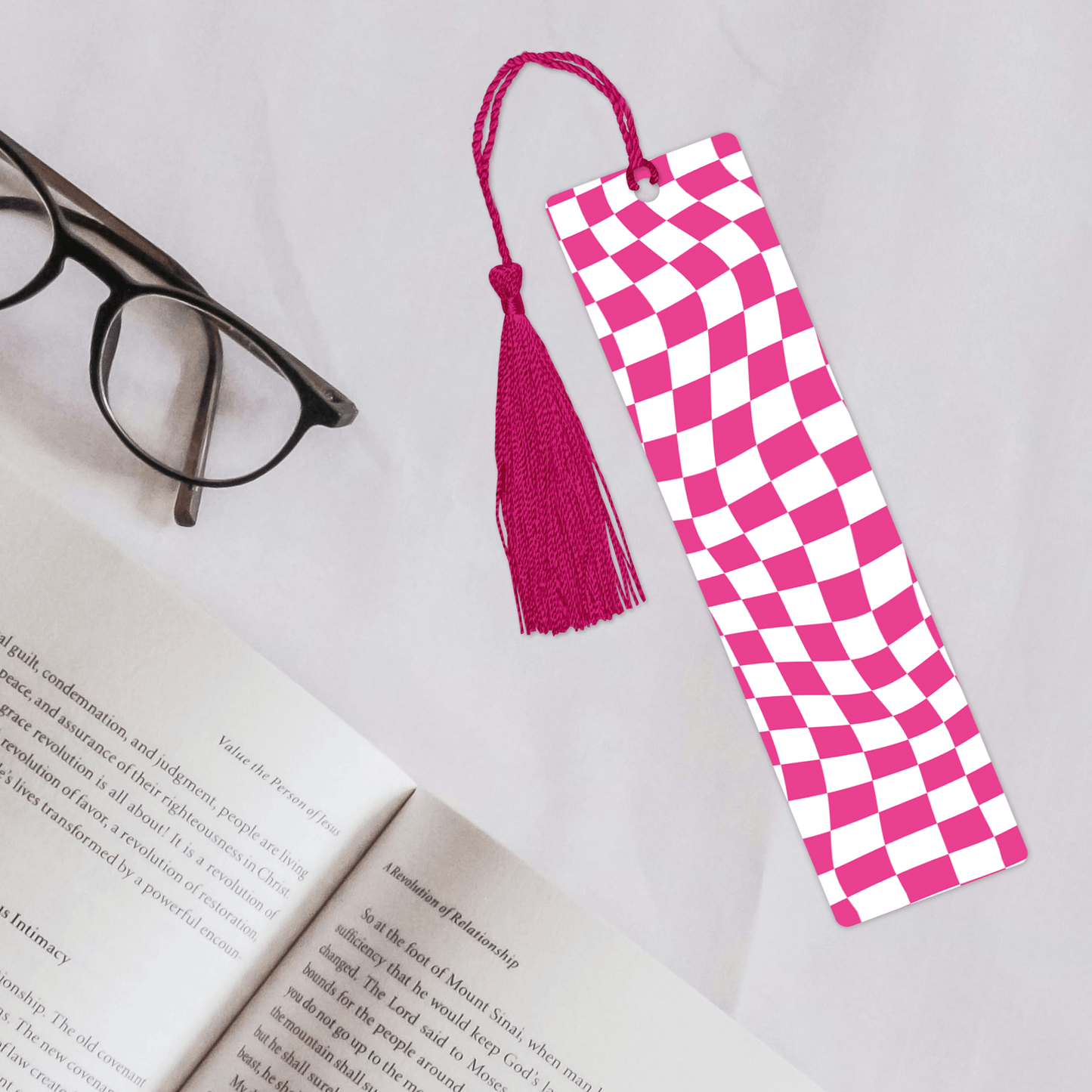 Abstract Checkerboard Bookmark