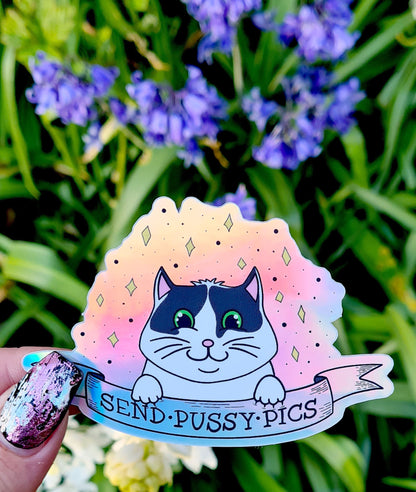 Holographic Cat Sticker