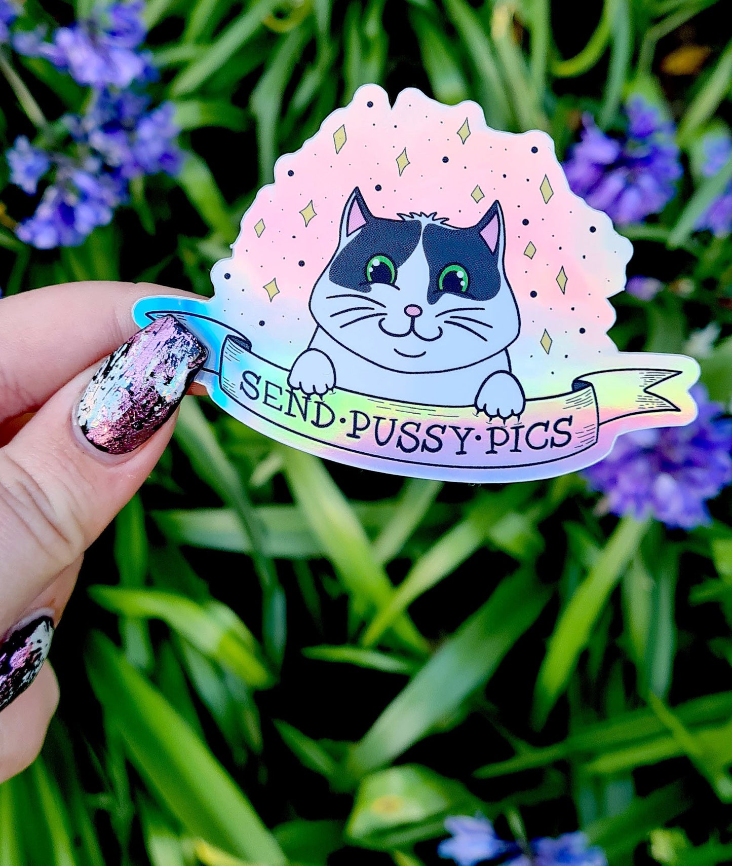 Holographic Cat Sticker