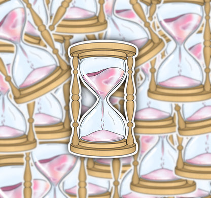 Sunset Hourglass Sticker