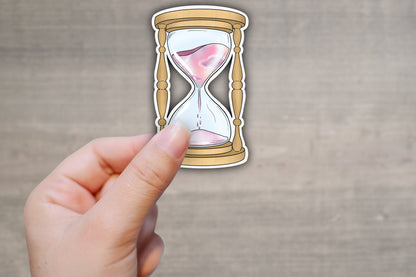 Sunset Hourglass Sticker