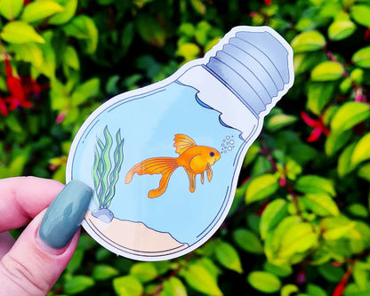 Transparent Goldfish Sticker