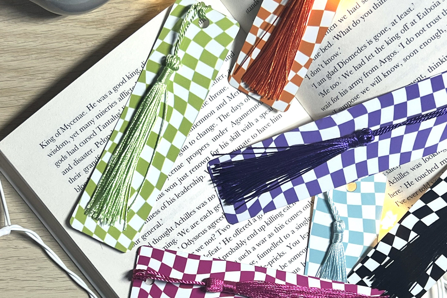 Abstract Checkerboard Bookmark