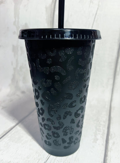 Black Leopard 24oz Tumbler