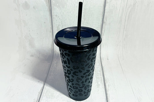 Black Leopard 24oz Tumbler