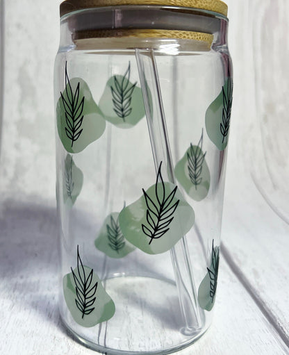 Leafy Libbey Can Glass