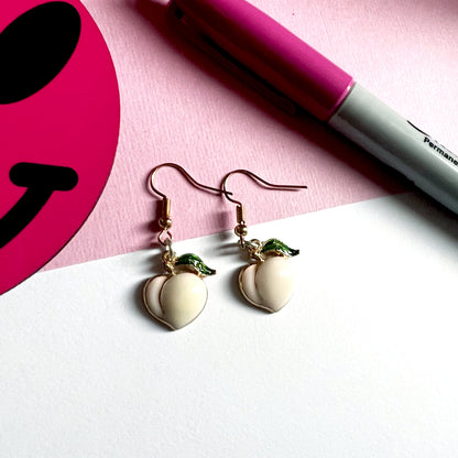 Peach Dangle Earrings