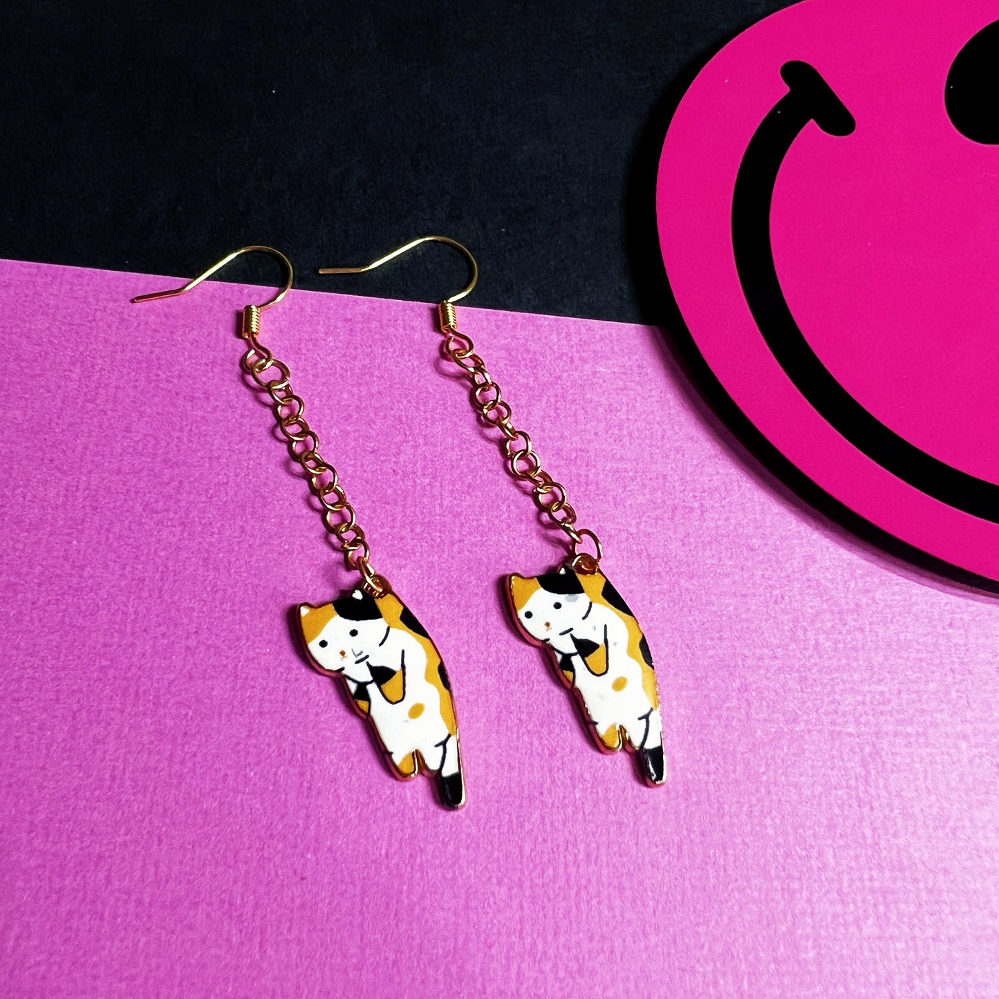 Cat Dangle Earrings