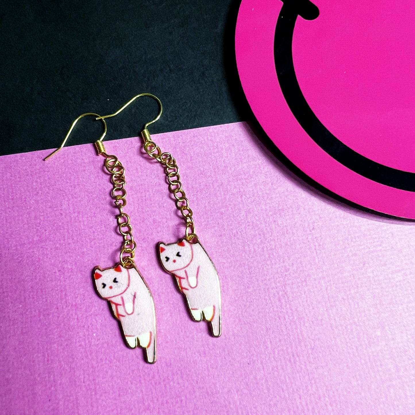 Cat Dangle Earrings