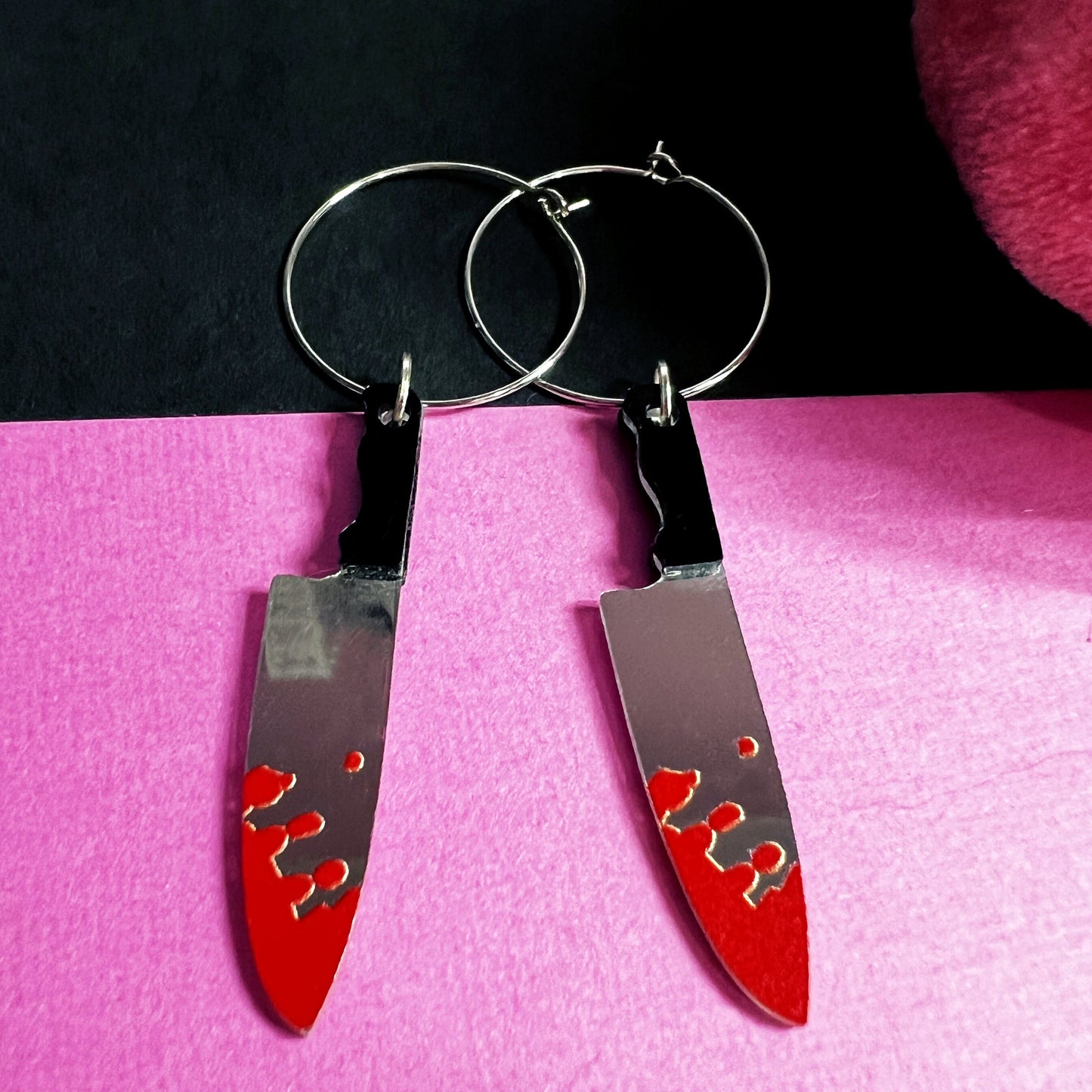 Horror Knife Dangle Earrings