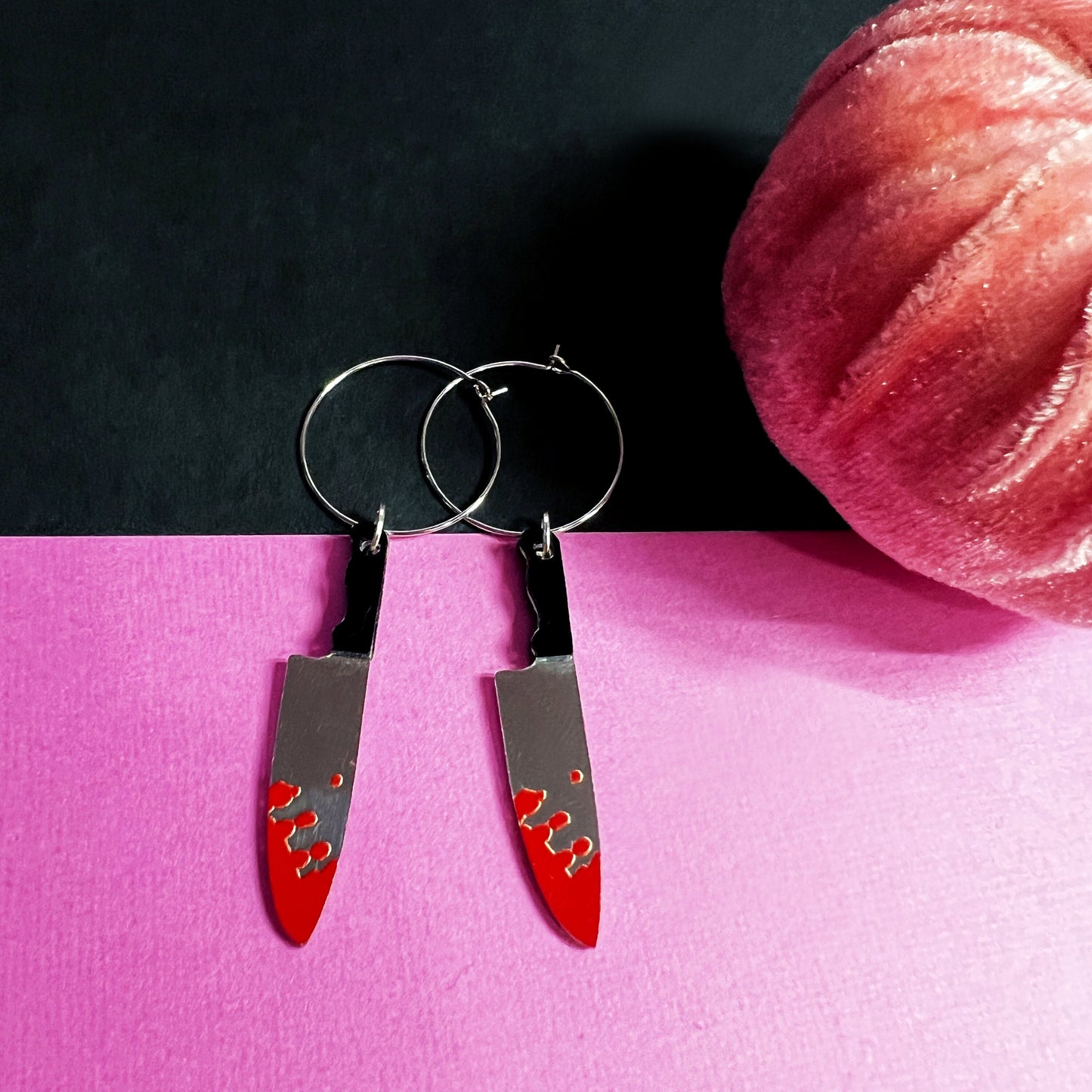 Horror Knife Dangle Earrings