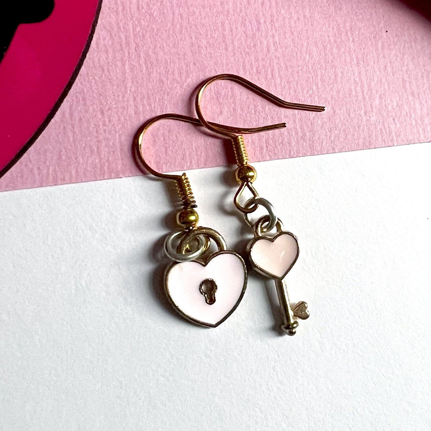 Lock & Key Dangle Earrings