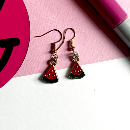 Watermelon Dangle Earrings