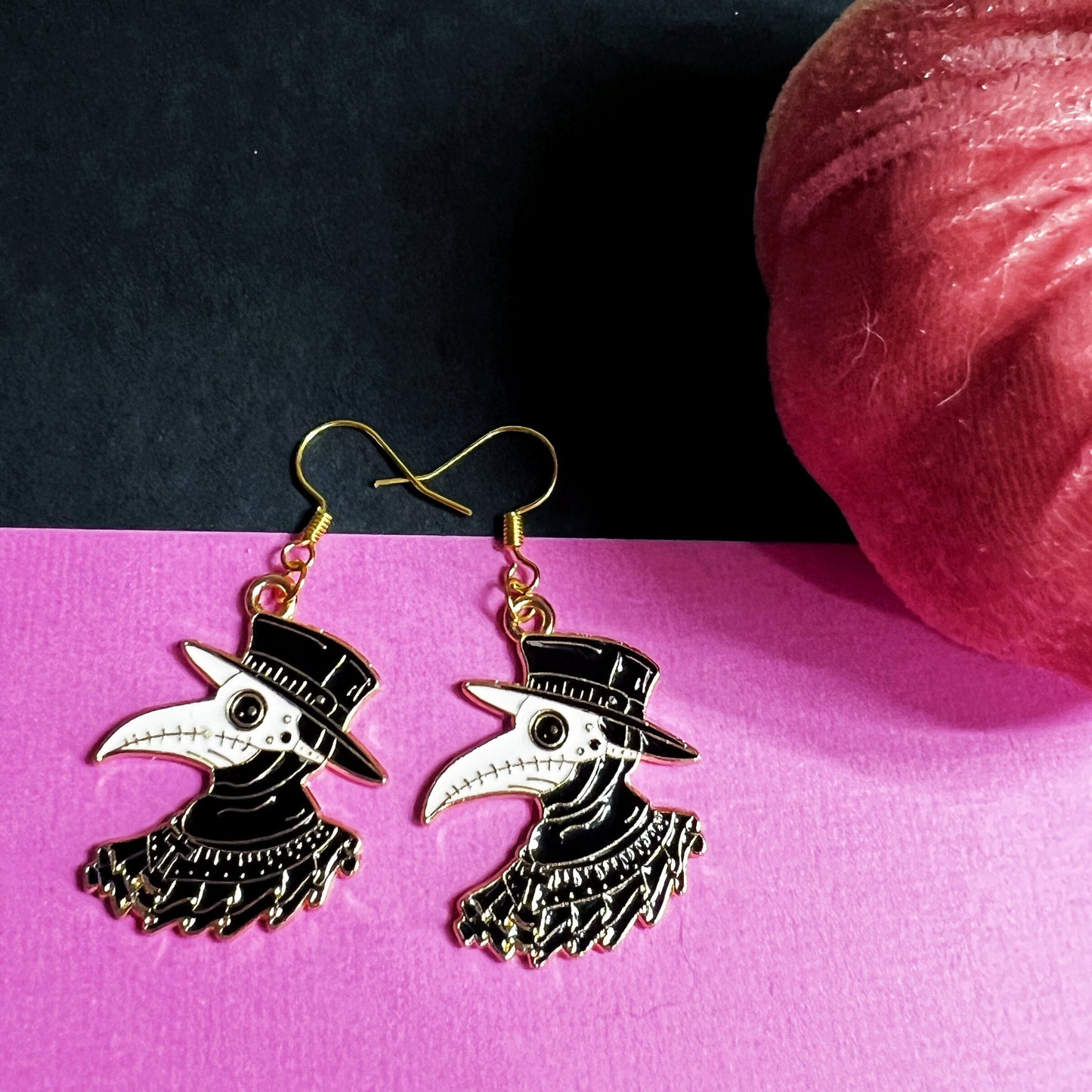 Plague Doctor Dangle Earrings