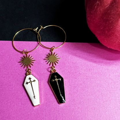 Coffin Dangle Earrings