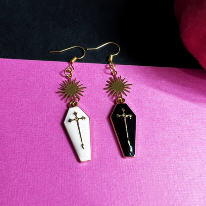 Coffin Dangle Earrings