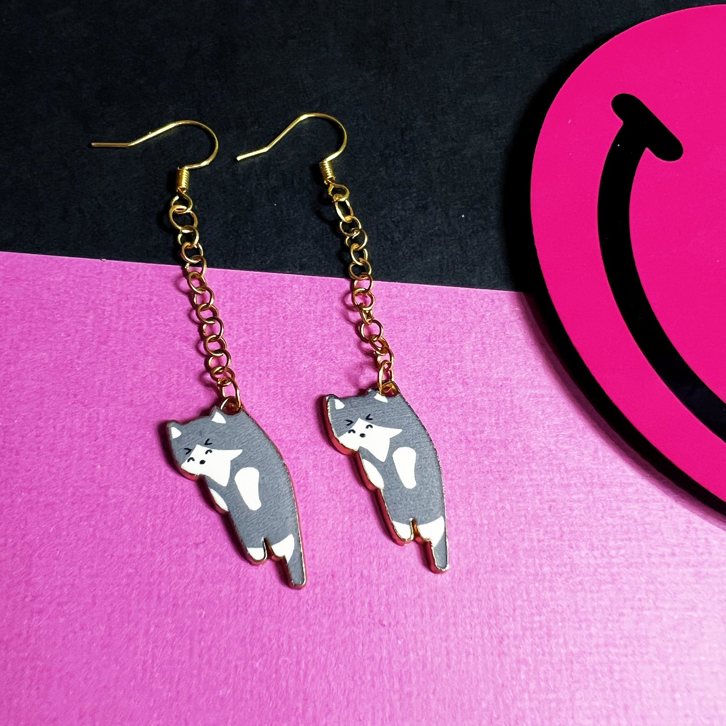 Cat Dangle Earrings