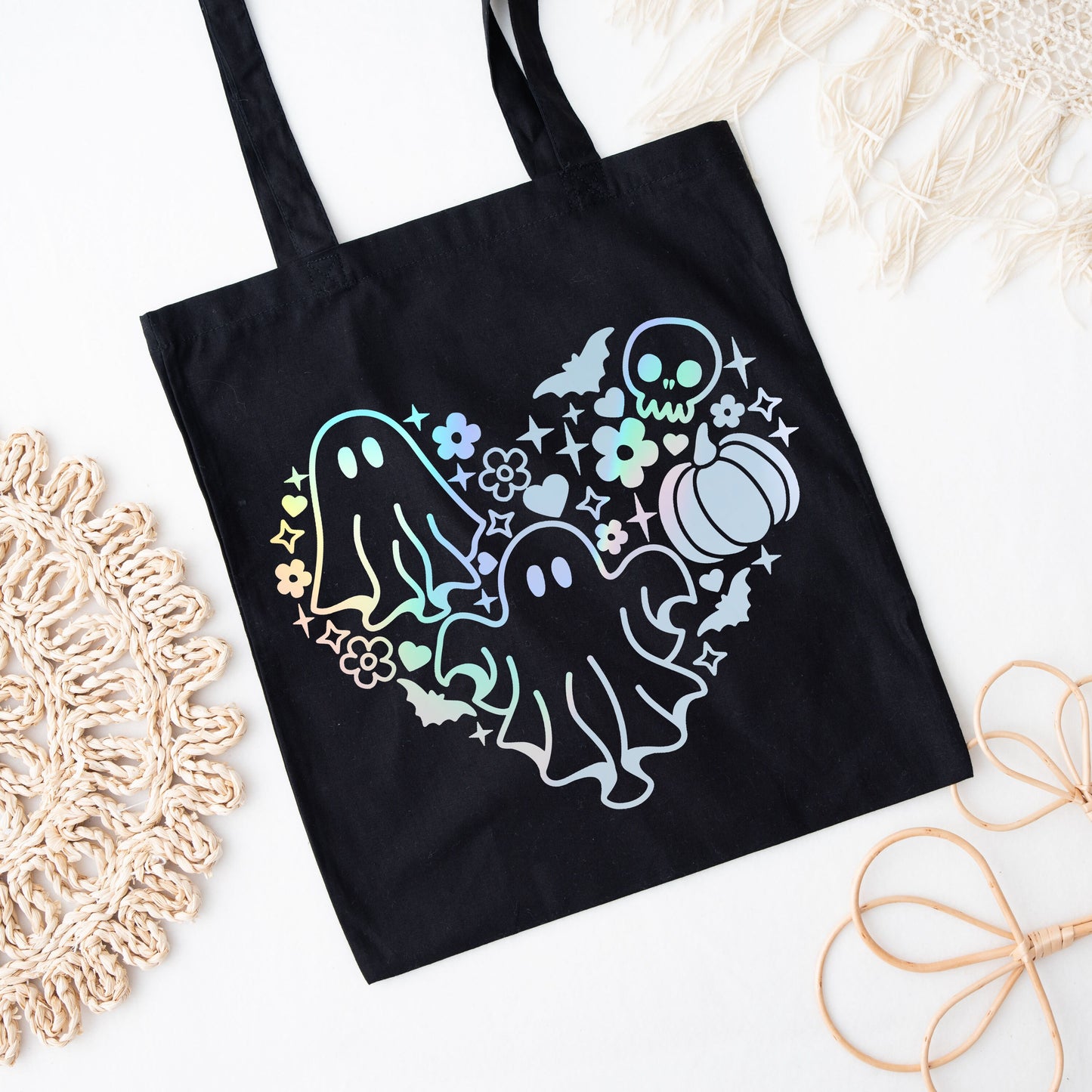 Spooky Heart Tote Bag