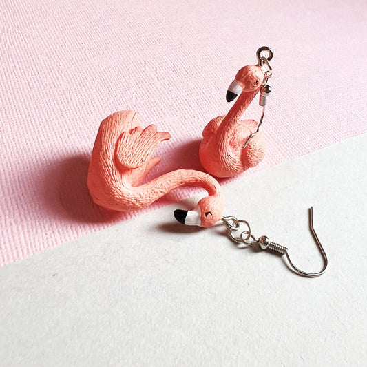 Flamingo Dangle Earrings