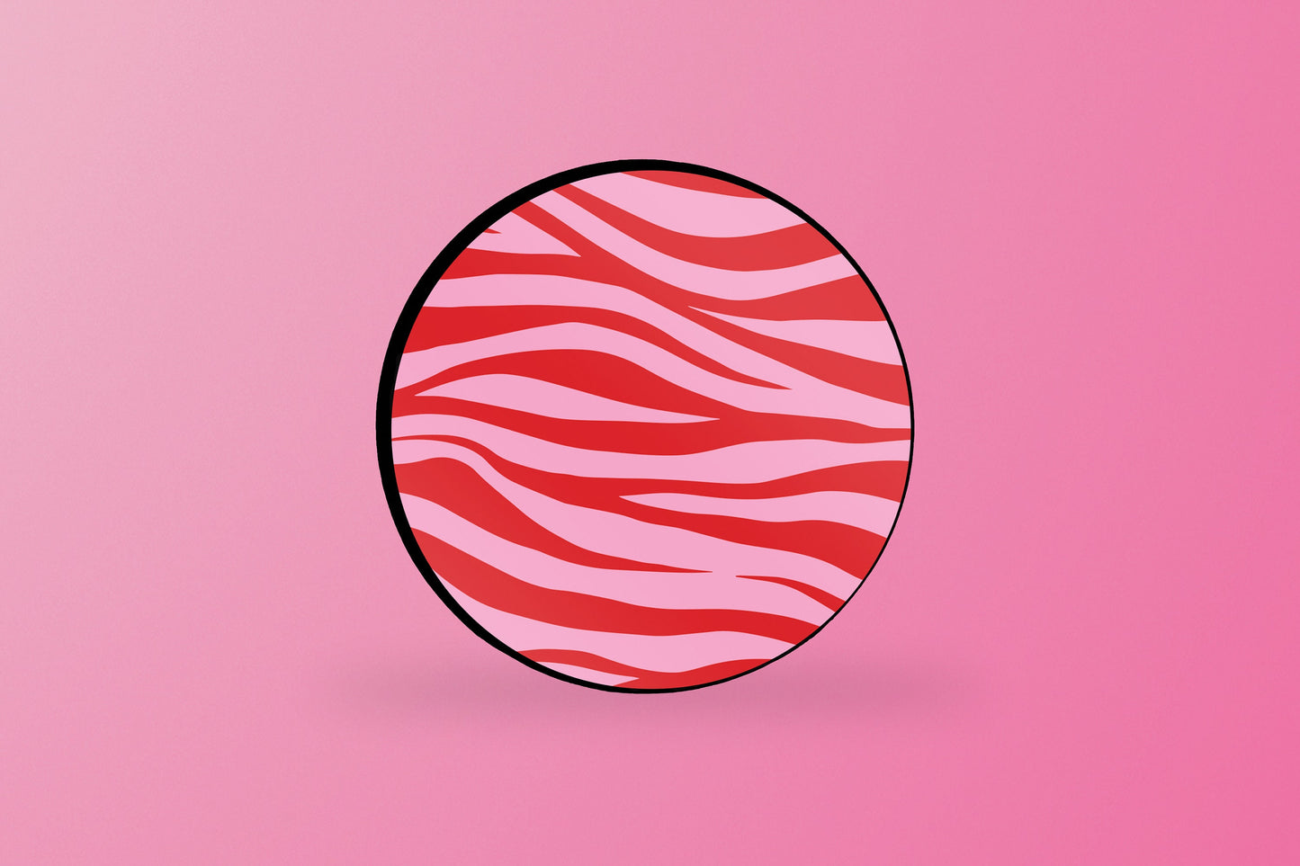 Pink Zebra Print Phone Grip