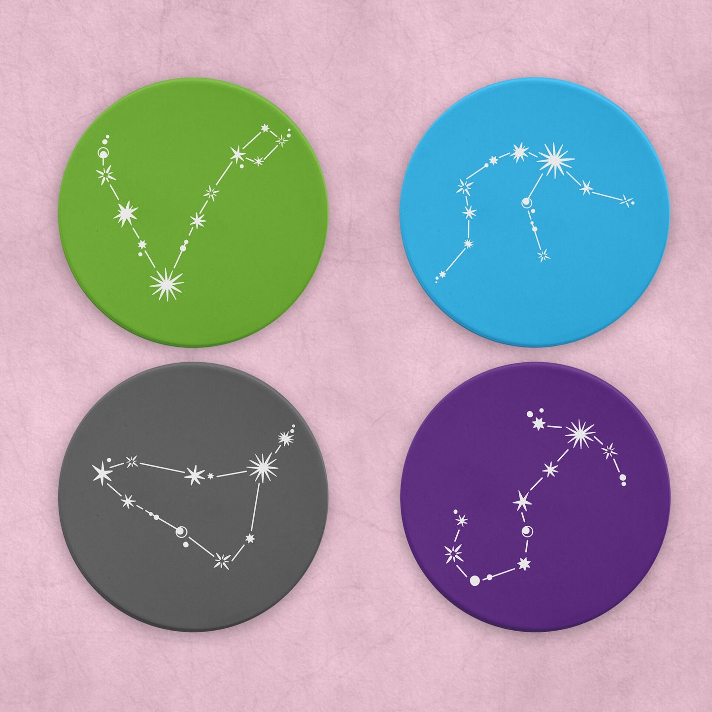 Zodiac Sign Constellation Coaster