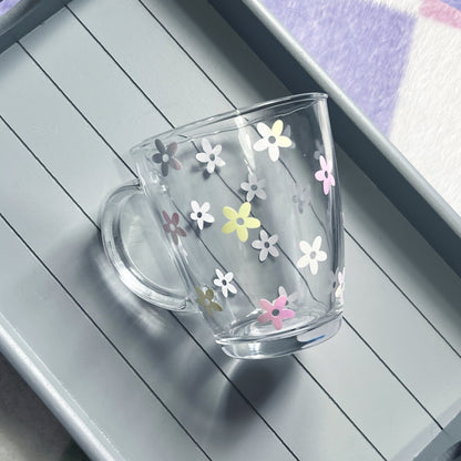 Floral Glass Mug