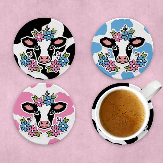 Cow Portrait Coaster