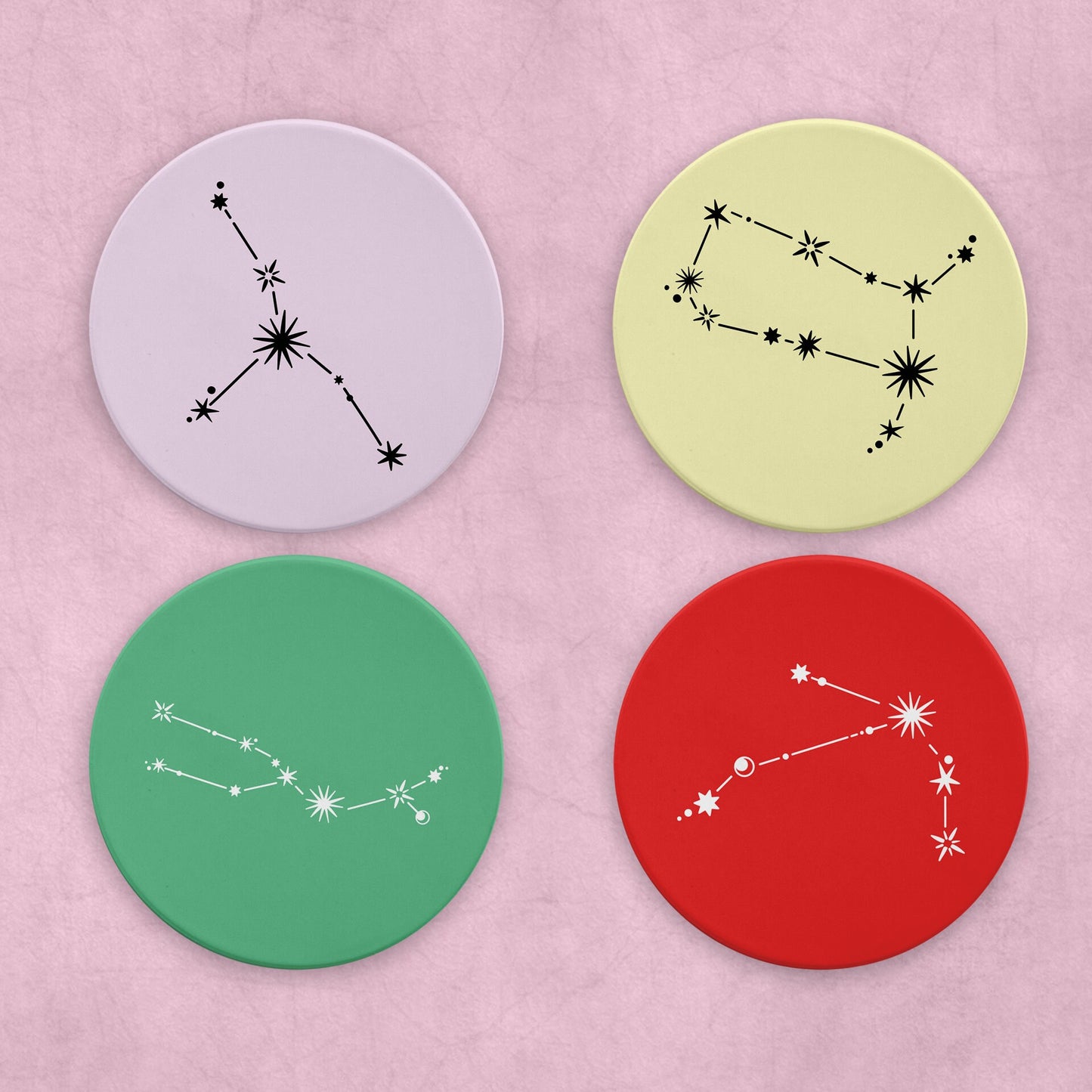 Zodiac Sign Constellation Coaster