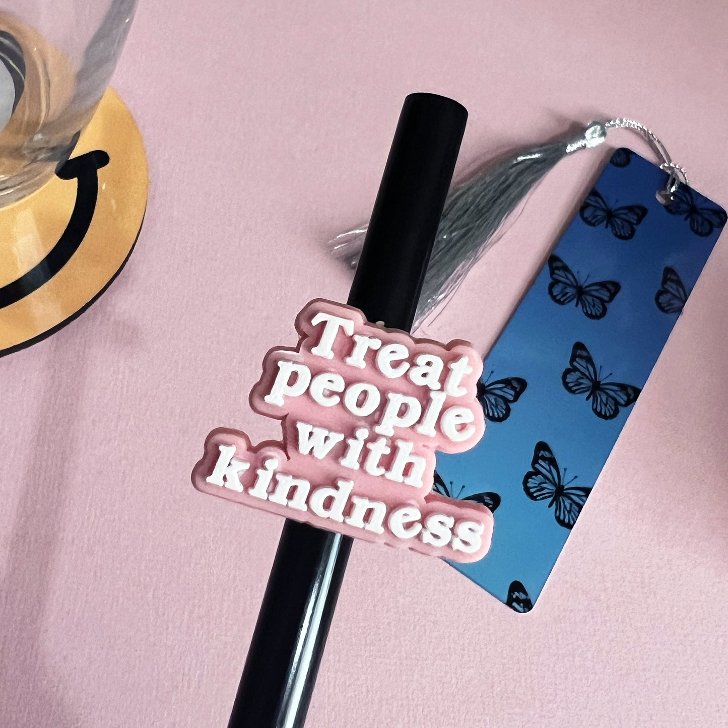 Harry Styles 'Treat People With Kindness' Straw Charm