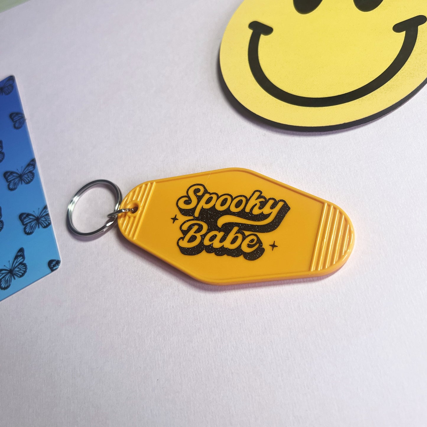 Spooky Babe Motel Keychain