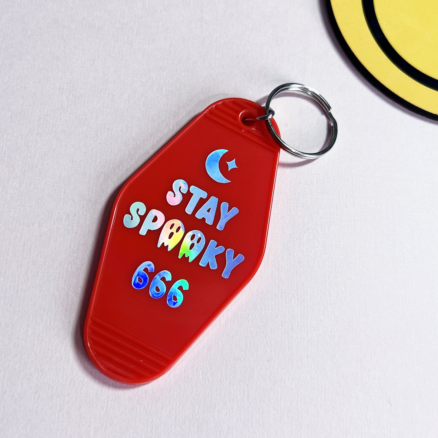 Stay Spooky 666 Motel Keychain