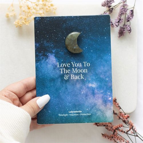 Crystal Moon Greetings Card