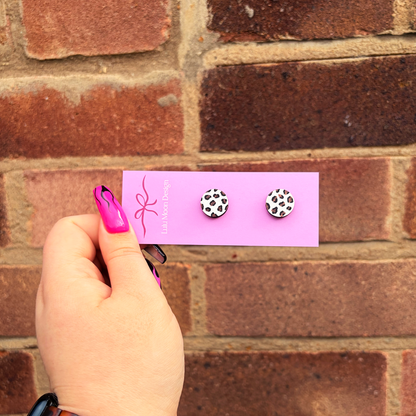 Leopard Print Studs