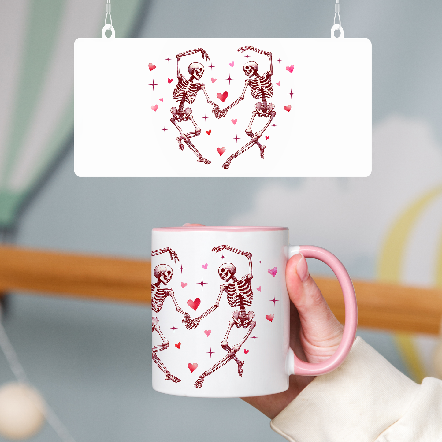 Skeleton Heart Mug