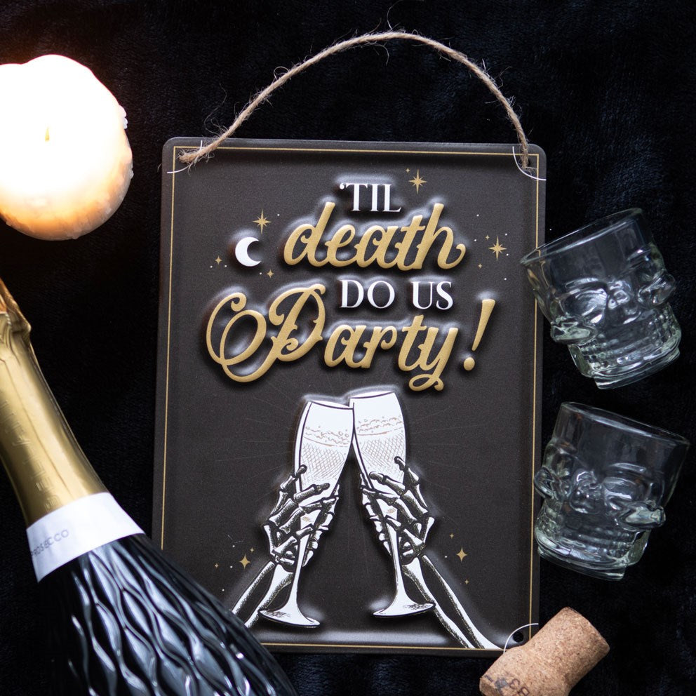 Til Death Do Us Party Hanging Sign