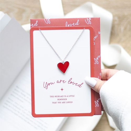 You Are Loved Necklace Greetings Card